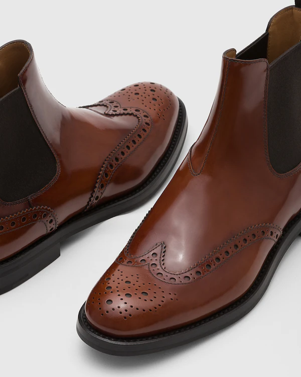 Bota Chelsea Ketsby Wg Polida Fumè Brogue