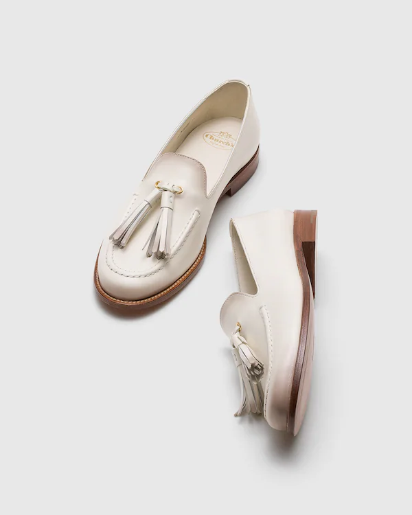 Loafer com Tassel de Couro de Vitela Renee