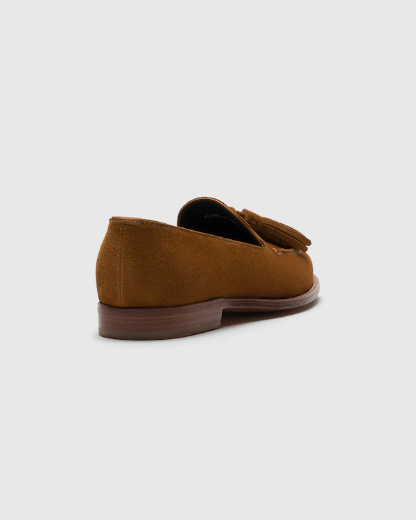 Loafer com Bico de Couro Suede Renee