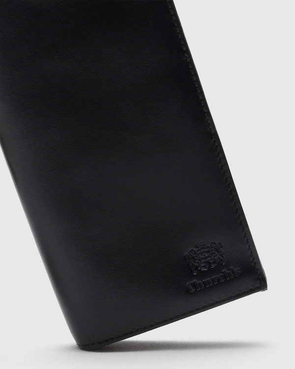 Carteira de Couro de Bezerro Macio Grande Porta-cartões