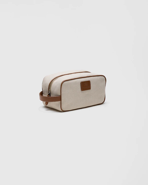 Bolsa de Linho e Couro Devon