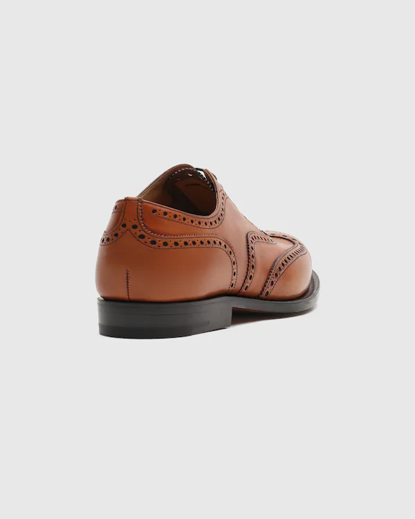 Chetwynd Oxford Brogue em Couro de Novilho Clareado