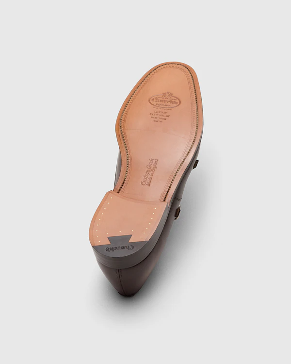 Cowes Bleached Calfskin Monk Strap