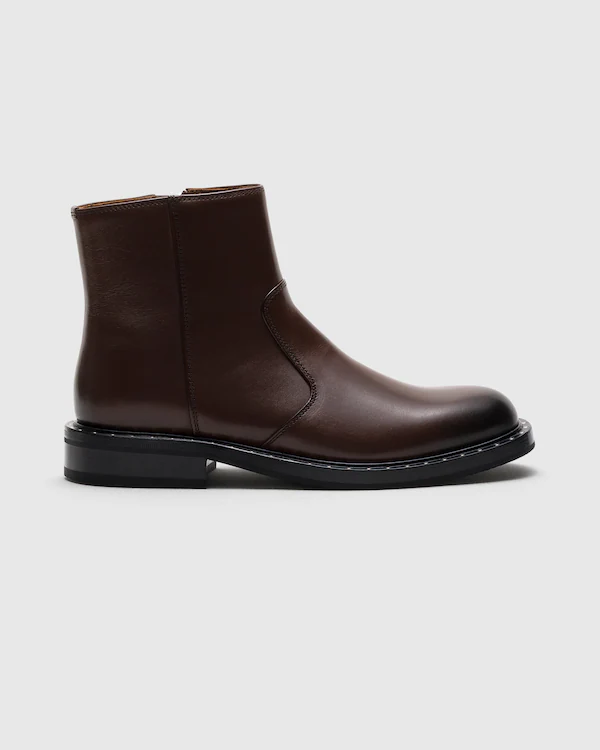 Bota de Couro de Vitela Rosie