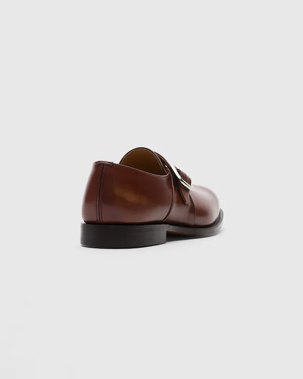 Westbury Monk Strap de Couro de Vitela Clareado
