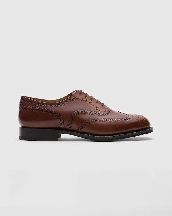 Burwood Oxford Brogue em Couro de Vitela Clarificado
