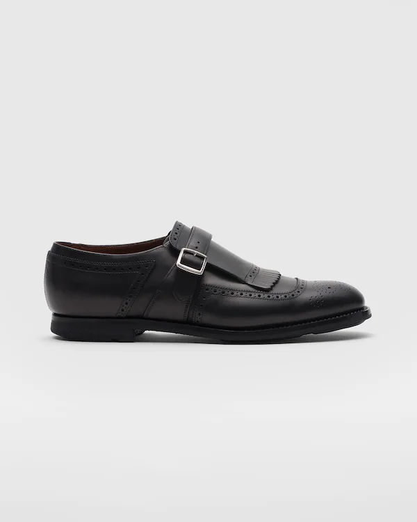 Chinelos Monk Strap de Couro de Novilho Shanghai Decò