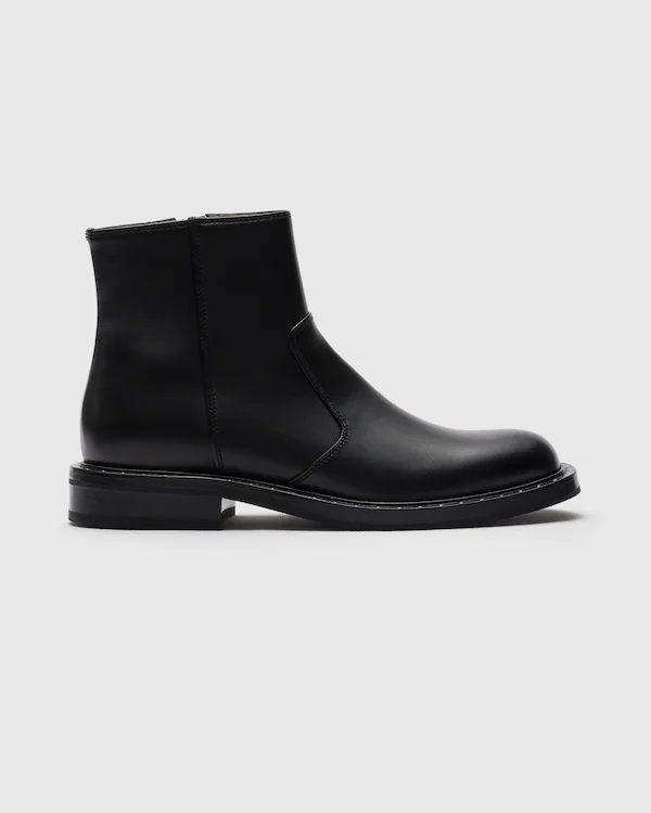 Botas de Couro de Vitela Rosie Met