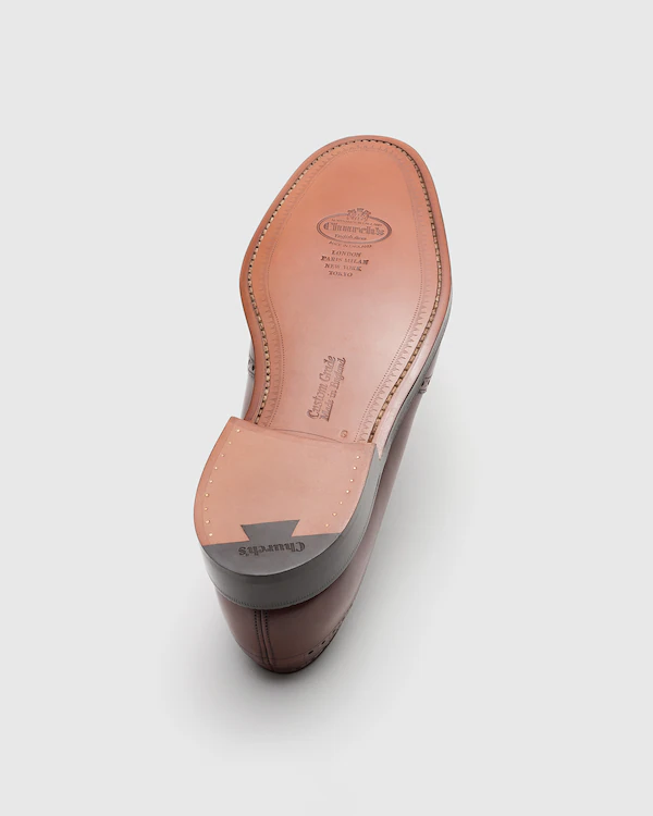 Grafton 173 Derby Brogue em Couro de Vitela Clareado
