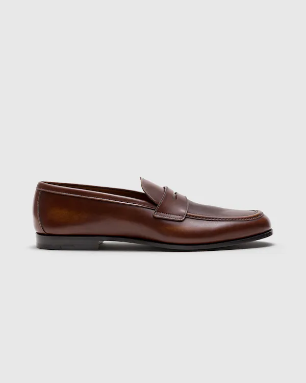 Loafer de Couro Escovado Fumé Rother